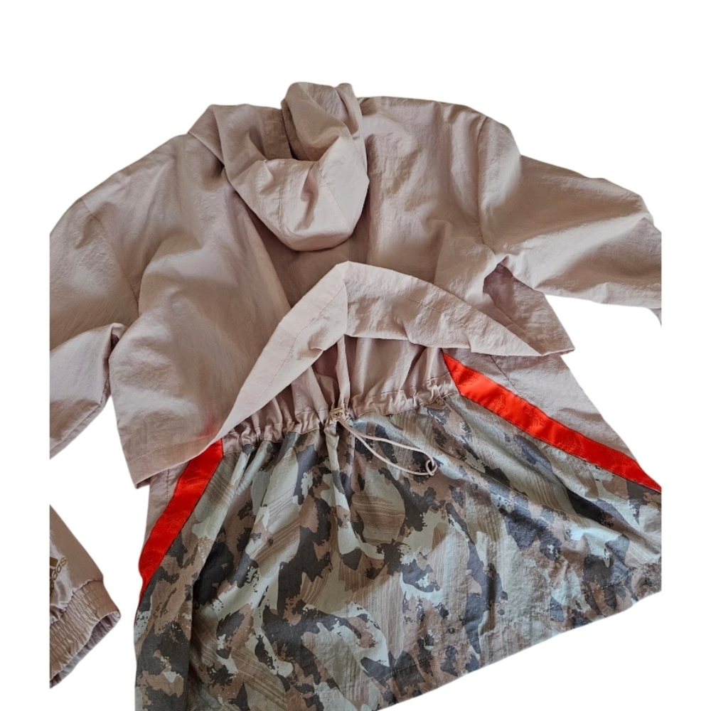 Adidas Women's Beige Windbreaker  Hooded Jacket - Picture 14 of 16